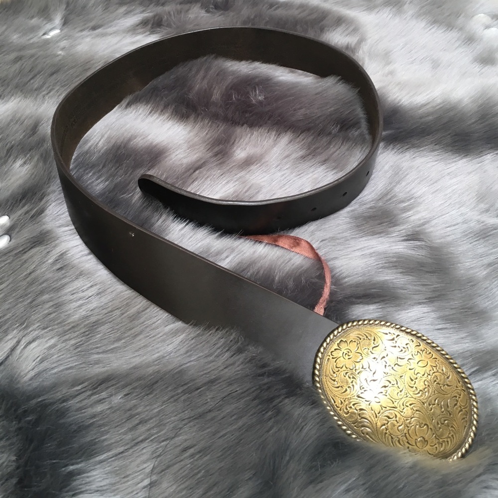 Brown Belt w/ Filigree Buckle