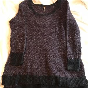 Free People split side sweater