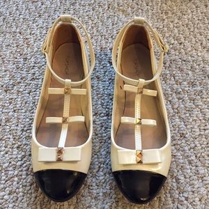 Topshop Bow Strap Patent Ballet Flat.