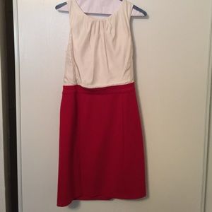 Banana Republic Cream and Red dress