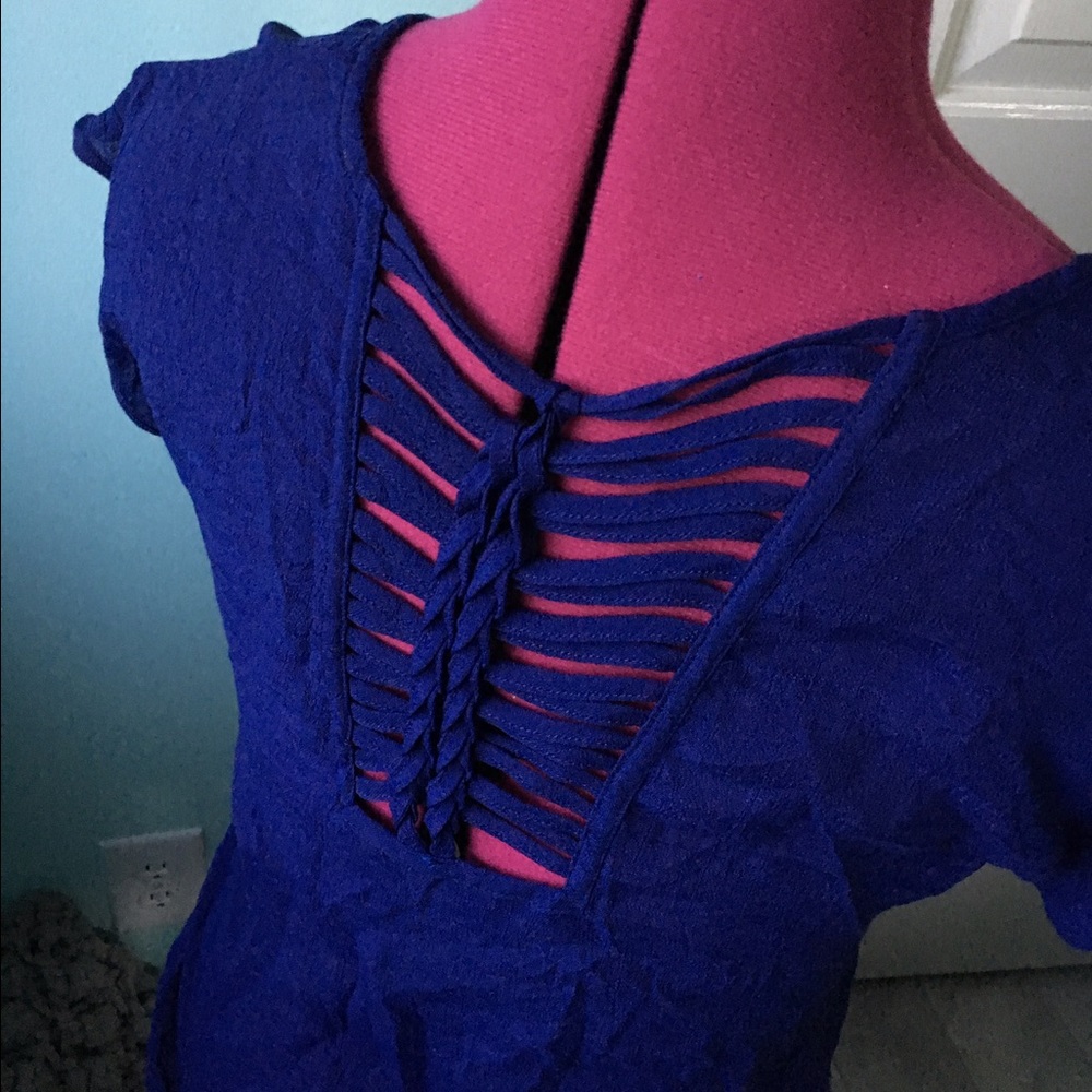 Crochet Laced Back Top