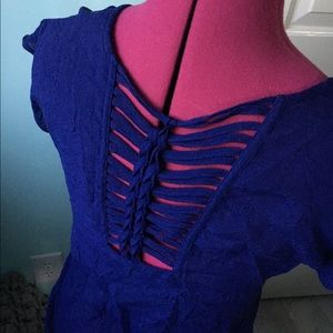 Crochet Laced Back Top