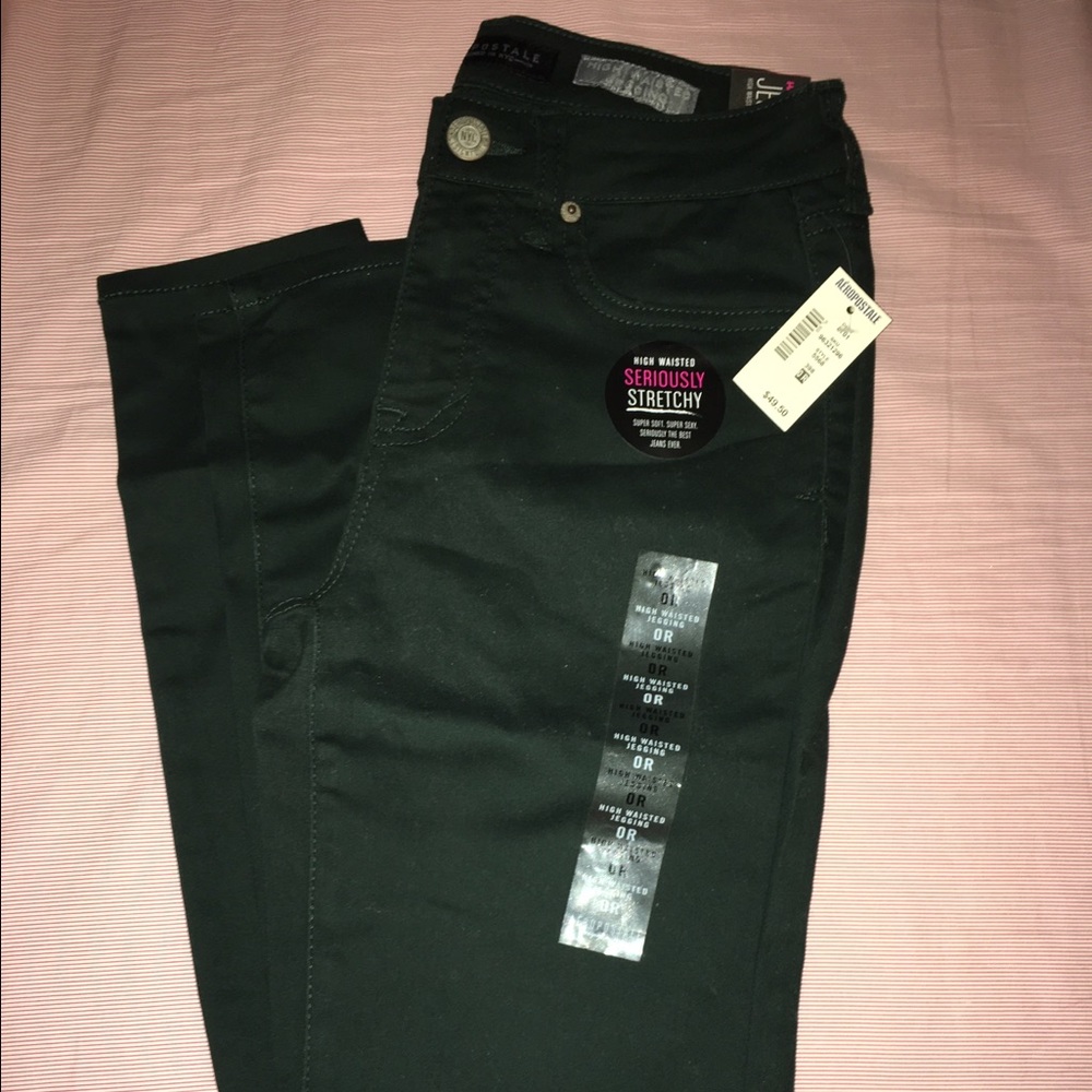 Brand New Forest Green Jeggings (Size 0 Regular)