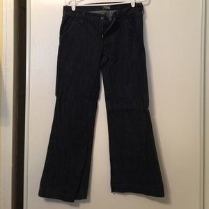 Old Navy dark wash wide leg jeans