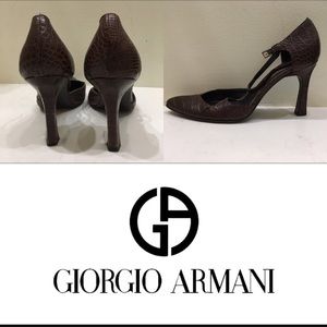 VINTAGE GIORGIO ARMANI SNAKESKIN HIGH HEELS.SIZE 7