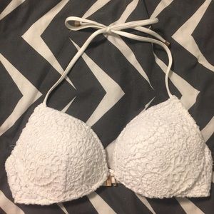 Victoria's Secret White Bikini Top 32B