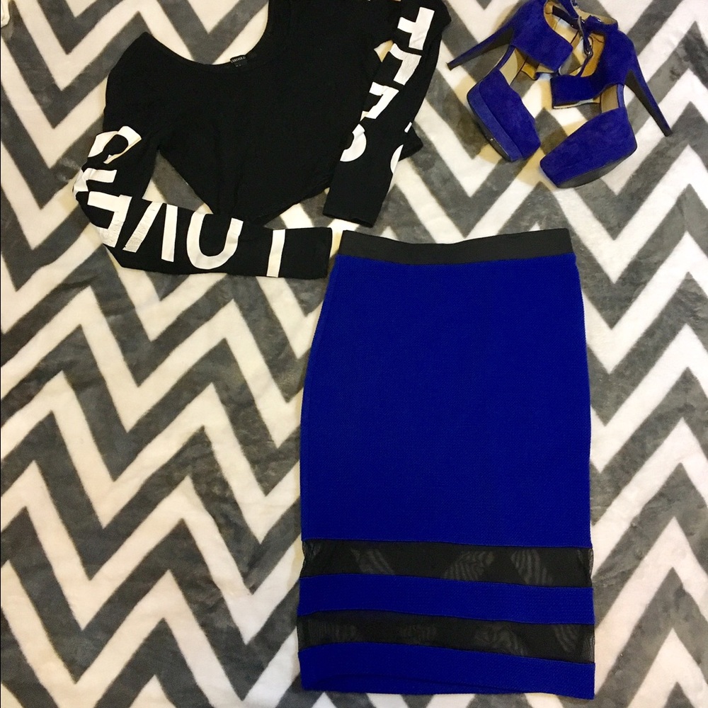 Deep Blue Skirt