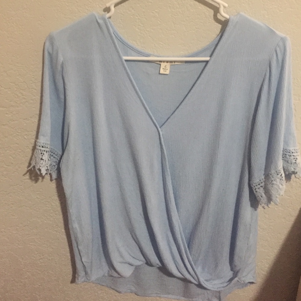 Light blue blouse
