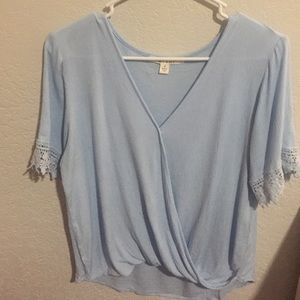 Light blue blouse