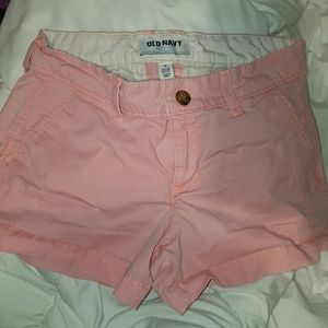 Old Navy bright peach shorts