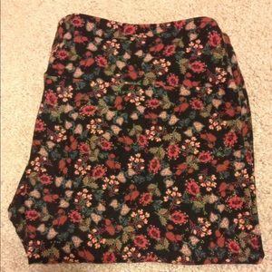 LulaRoe Floral TC leggings BNWT