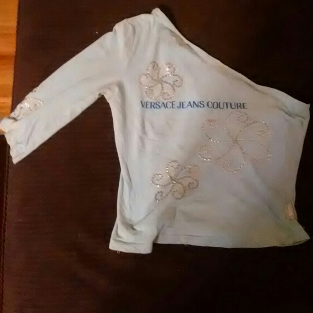 Versace one shoulder shirt