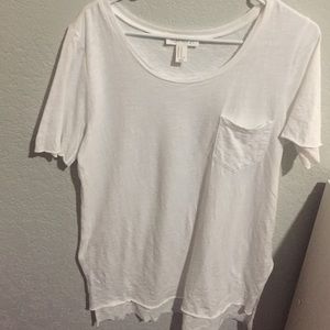 White pocket tee