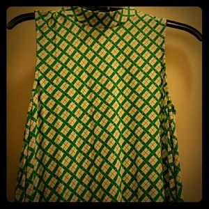 Sleeveless printed dress