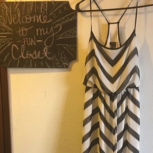 Chevron maxi dress
