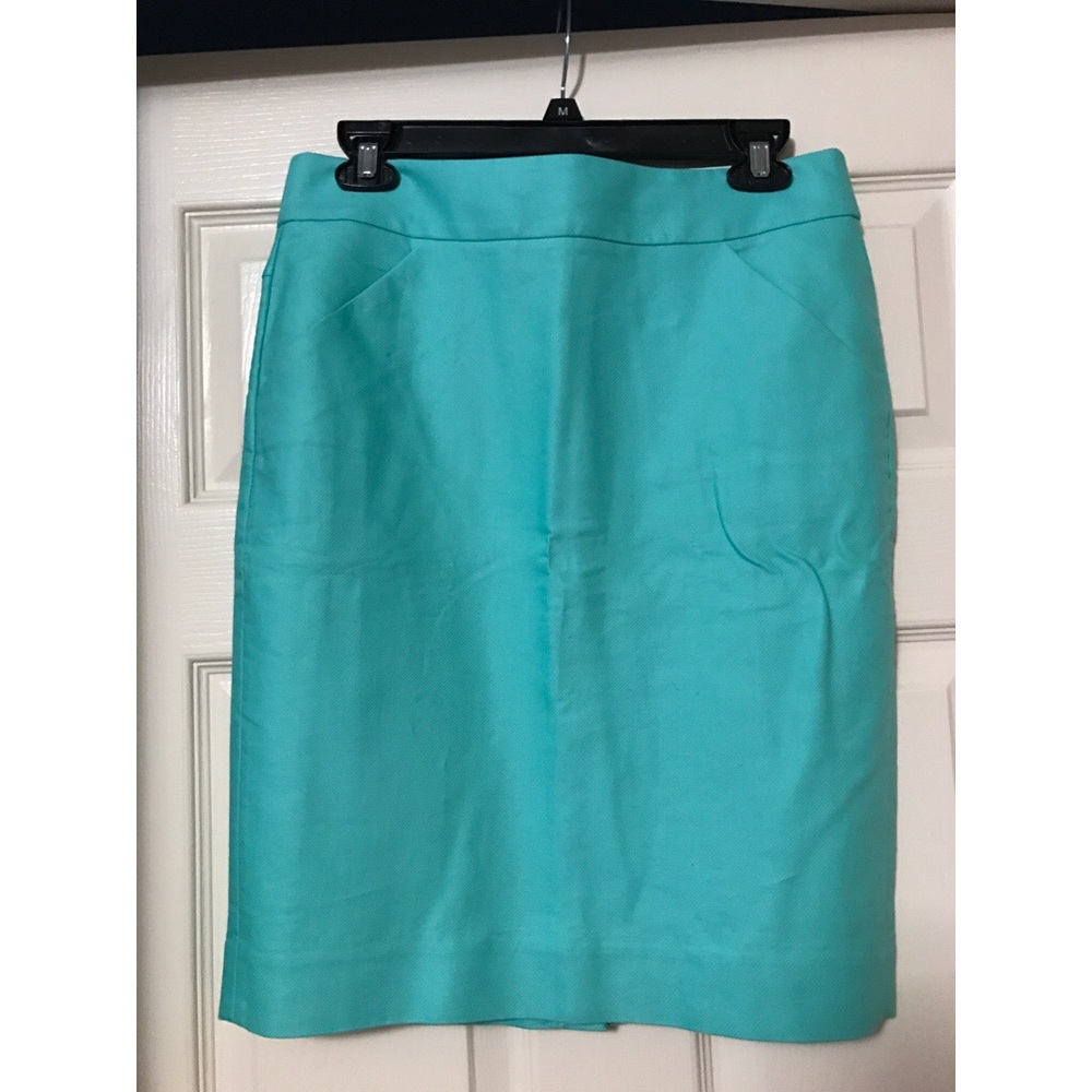 J. Crew light blue pencil skirt