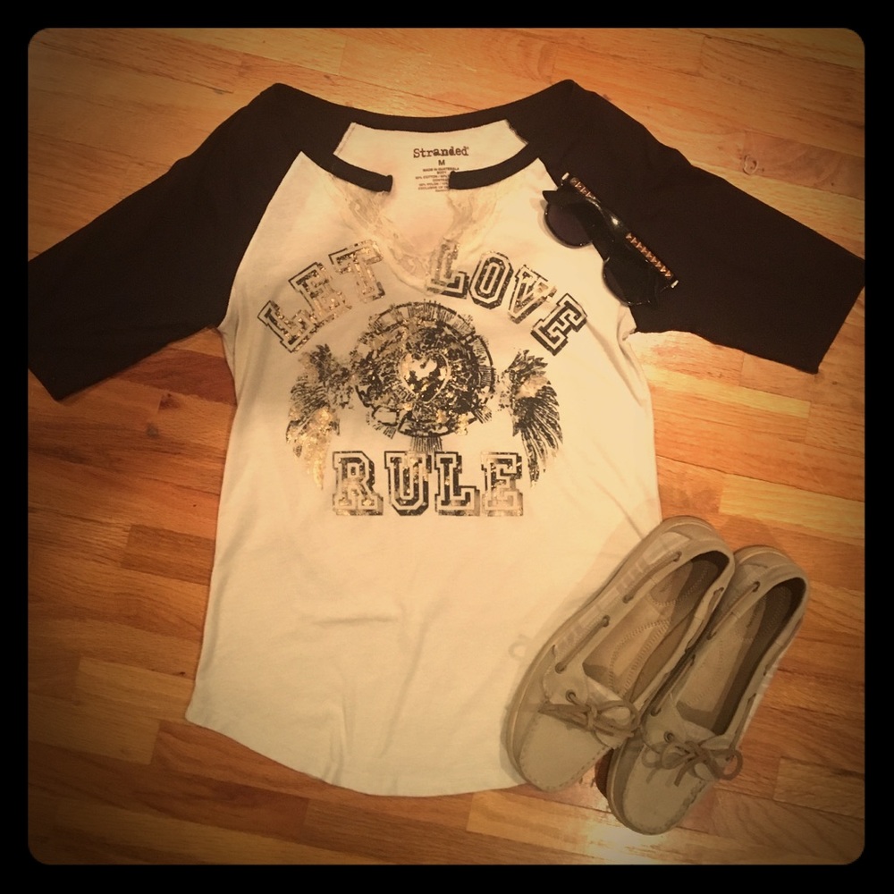 Let love rule 💛⚾️baseball T 3/4