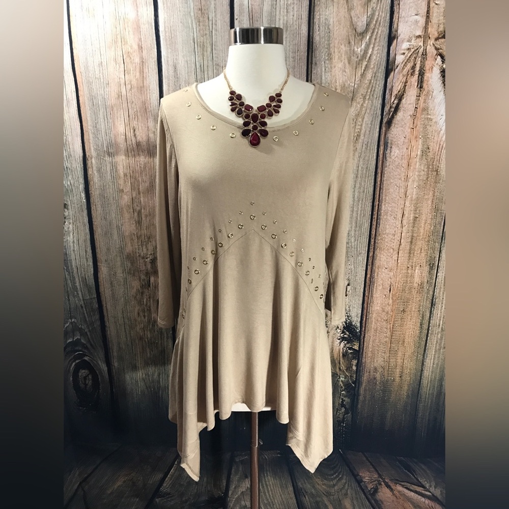 Joseph A.- Asymmetrical Knit Top