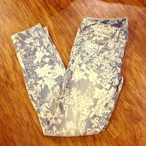 Free People Flower Denim Crops 26