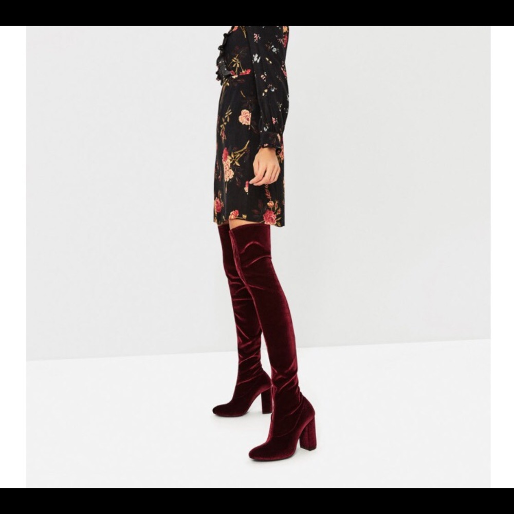 Zara velvet boot - Picture 1 of 1