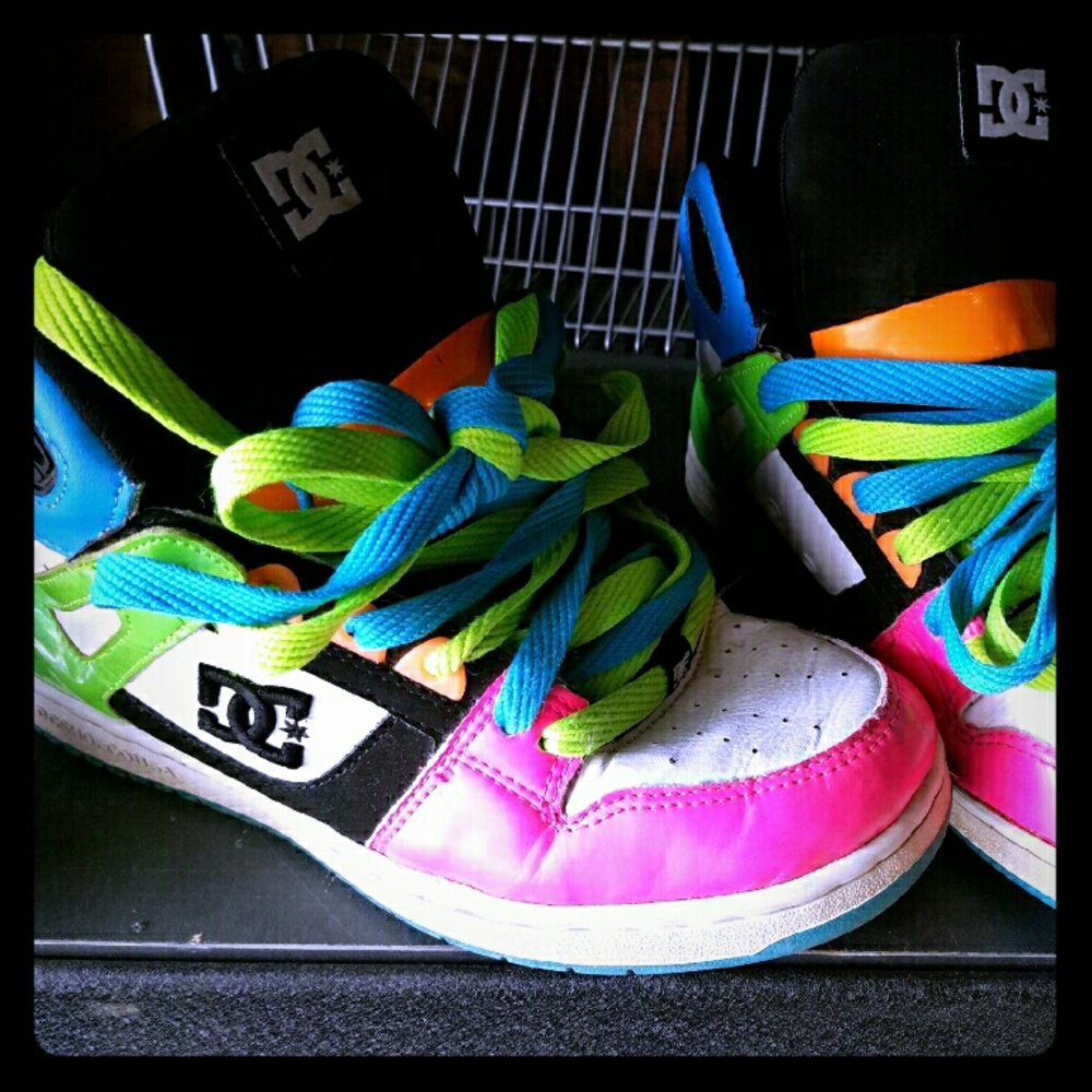 DC hi-top shoes,  sz 8 womens