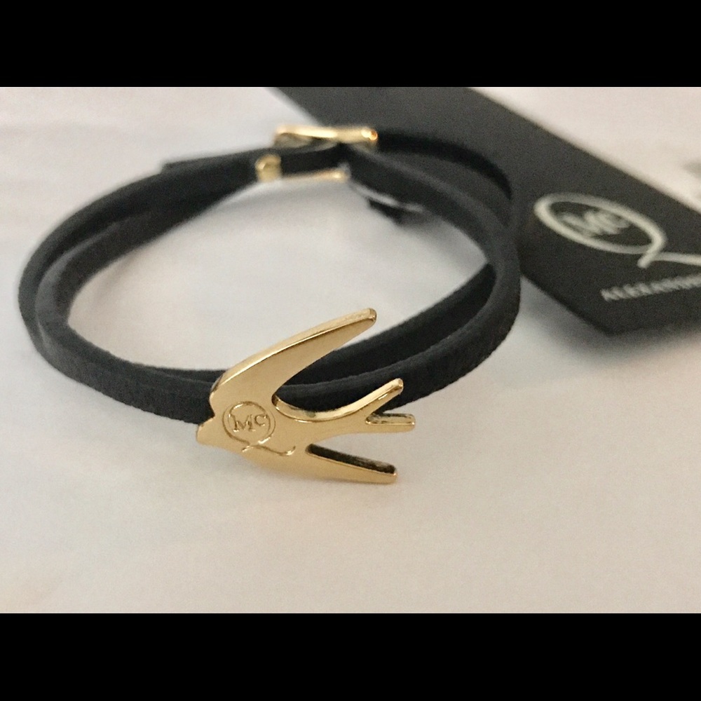 McQ Alexander McQueen leather wrap bracelet/choker