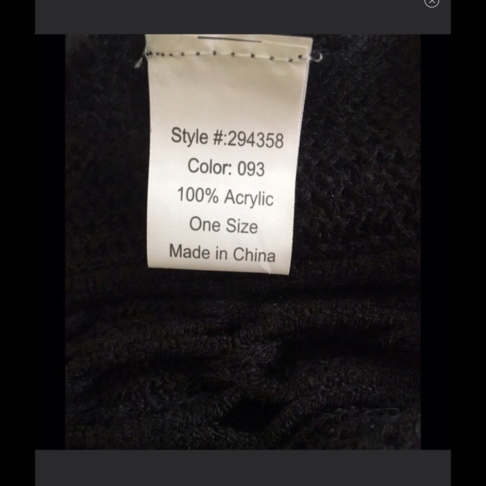 DONATING 3/12! MUST BUNDLE! NWOT Black scarf - Picture 4 of 4