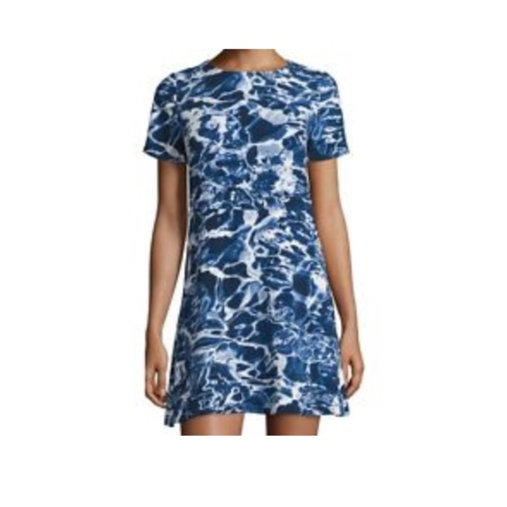 LAST CALL Michael Kors Marble Blue Ceremony Dress