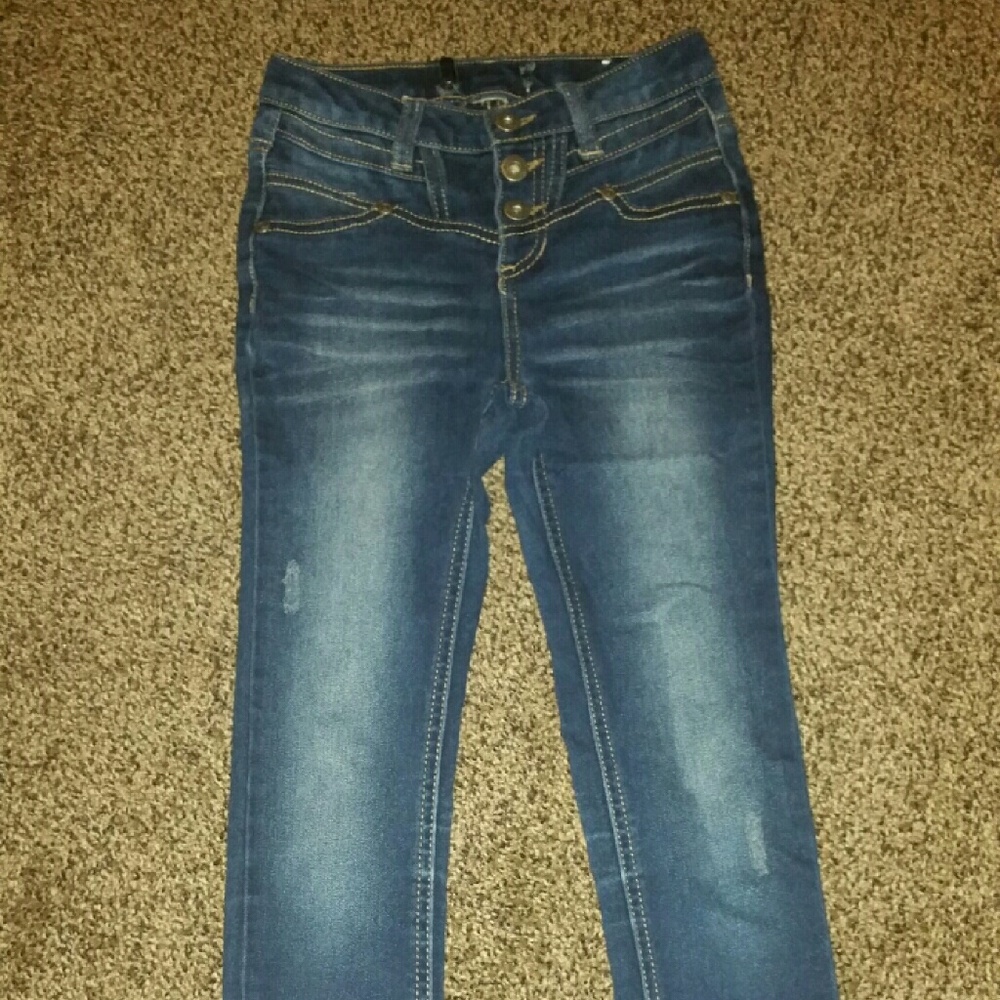 High waste skinny jeans