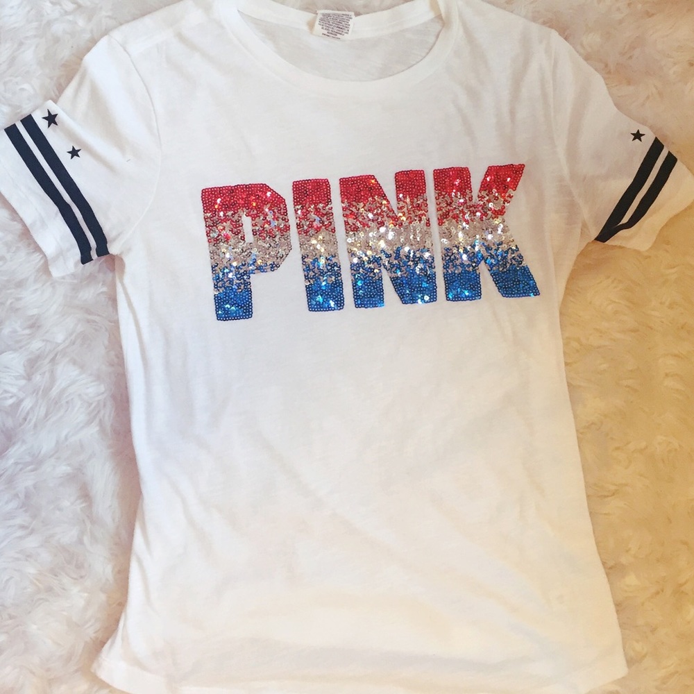 Red white and blue America Victoria's Secret top