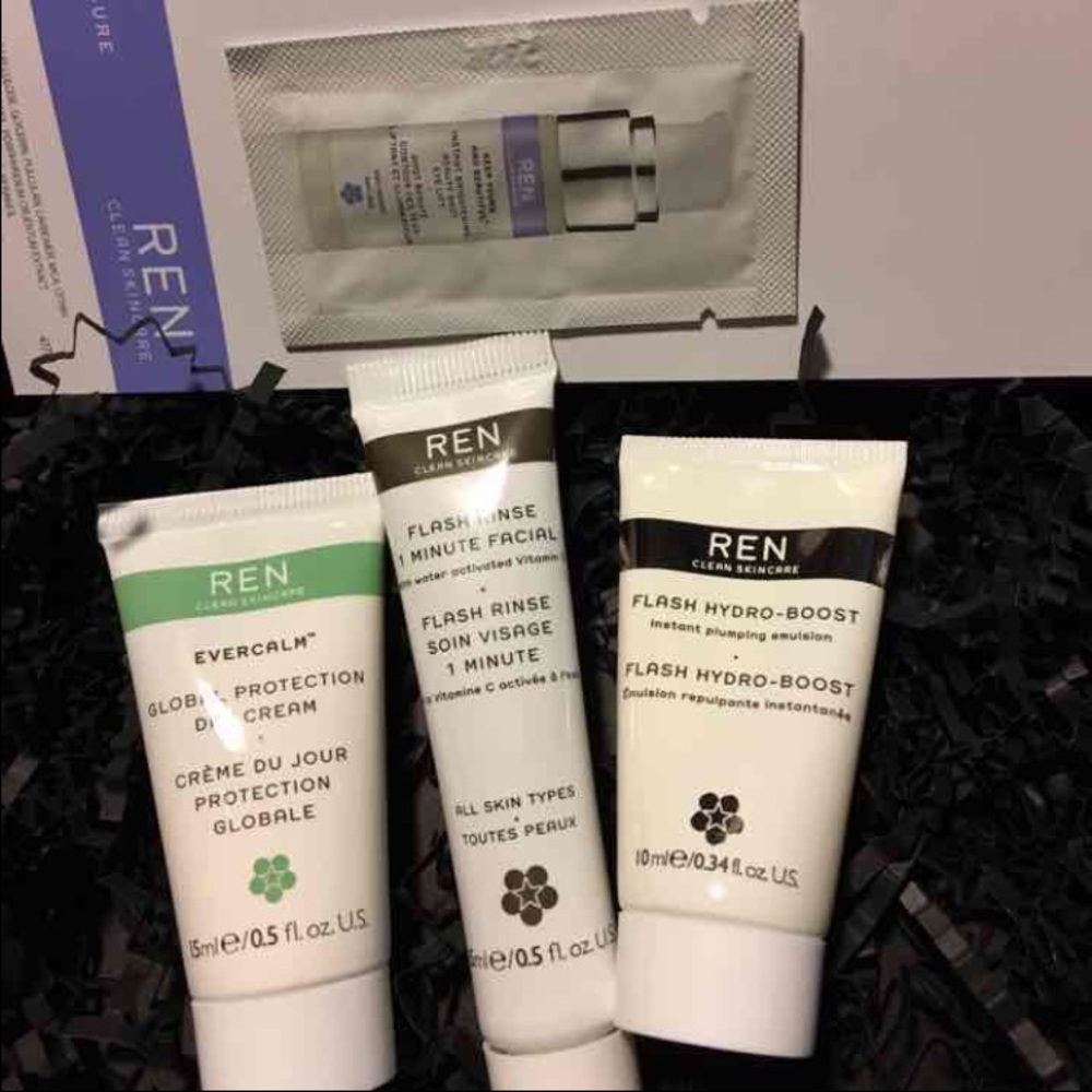 REN Evercalm 1min radial & Hyaluronic cream set