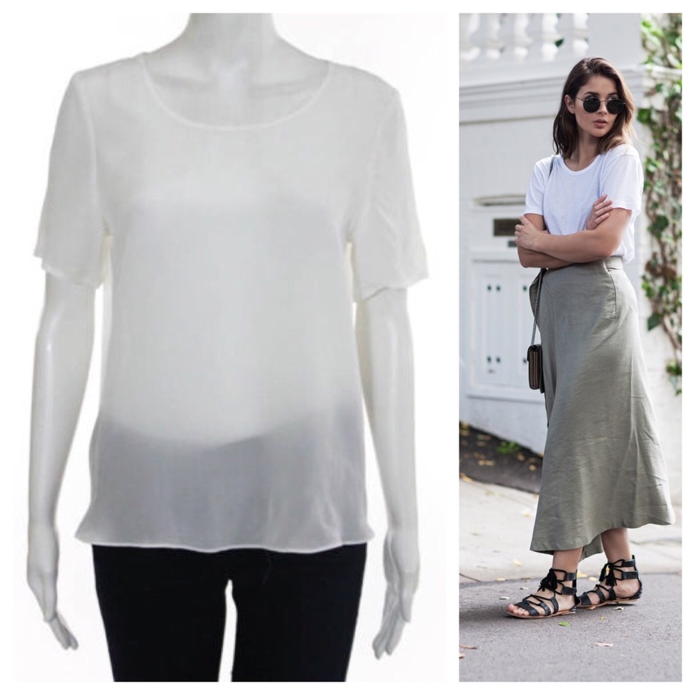 SILK SHEER SHIRT