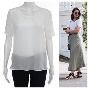 SILK SHEER SHIRT