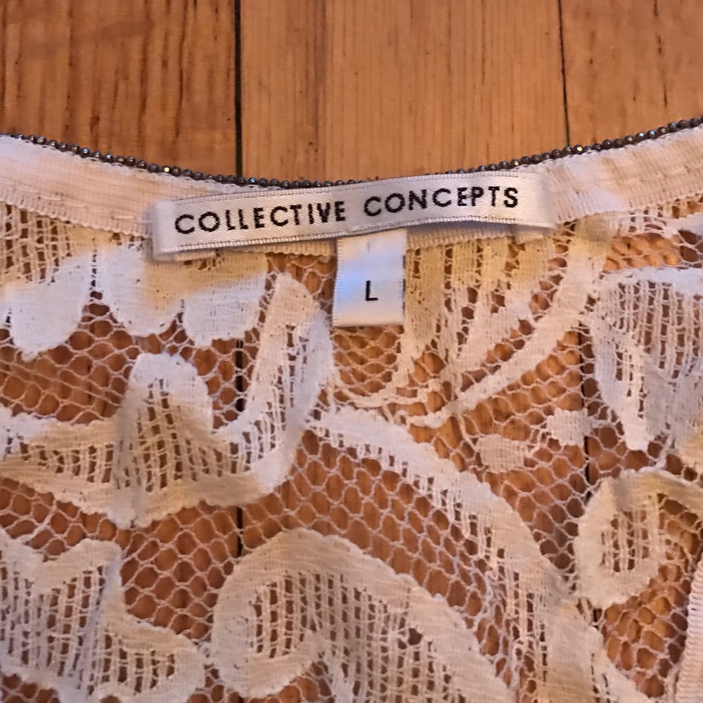 Collective Concepts Racerback Striped Tank - Picture 2 of 4