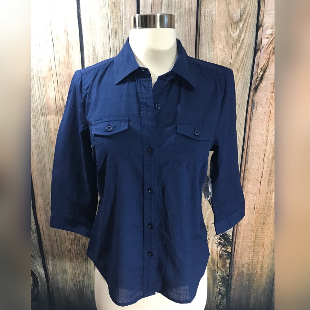 Karen Scott- Button Down Top