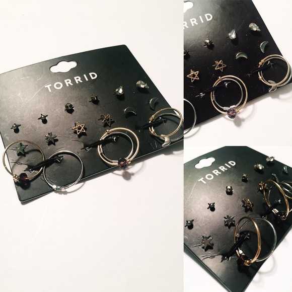 torrid Jewelry - Multi Cosmic Stud Hoop Set torrid Jewelry - Multi Cosmic Stud Hoop Set