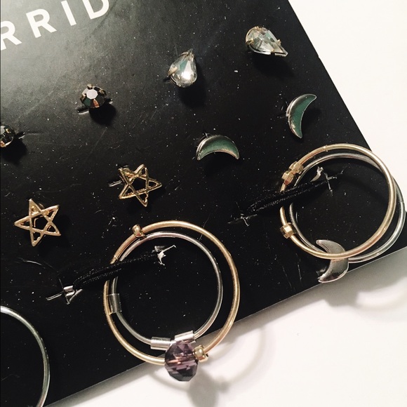 torrid Jewelry - Multi Cosmic Stud Hoop Set torrid Jewelry - Multi Cosmic Stud Hoop Set