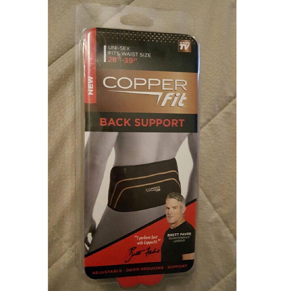 NEW Copper fit belt back brace unisex