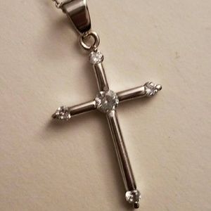 VALENTINE'S DAY! Sterling Silver Cross Necklace