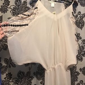 Arden B shoulder less embellished top