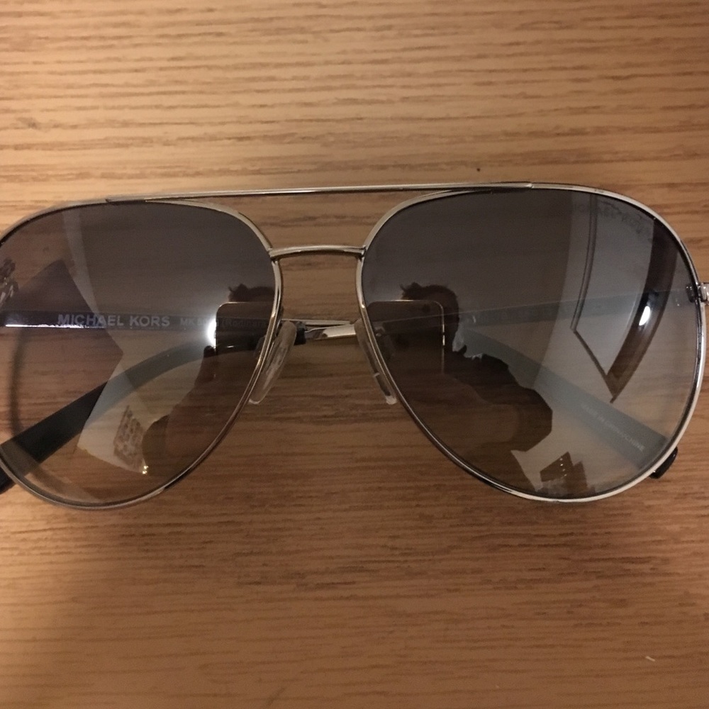 Michael Kors silver aviators
