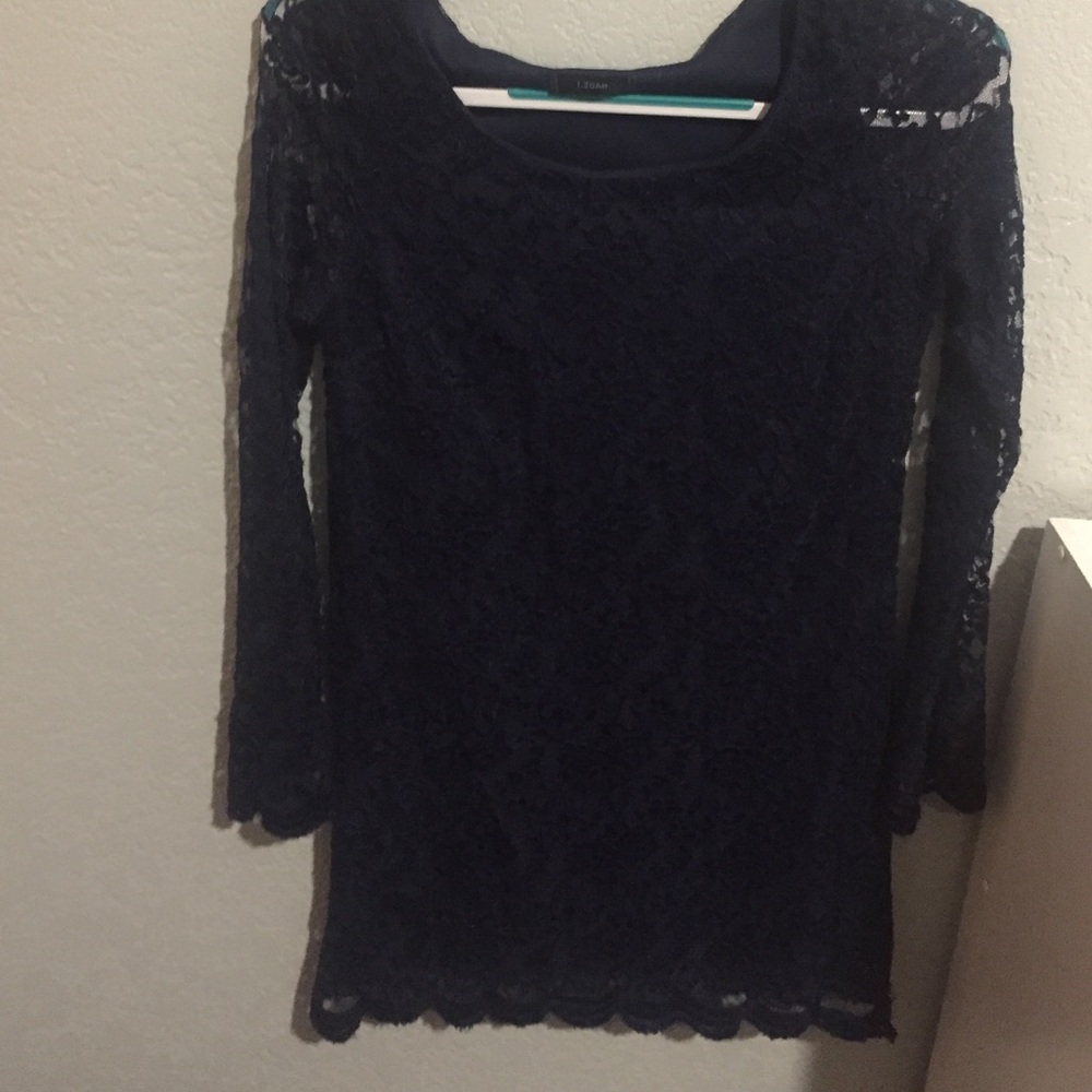 Navy lace dress