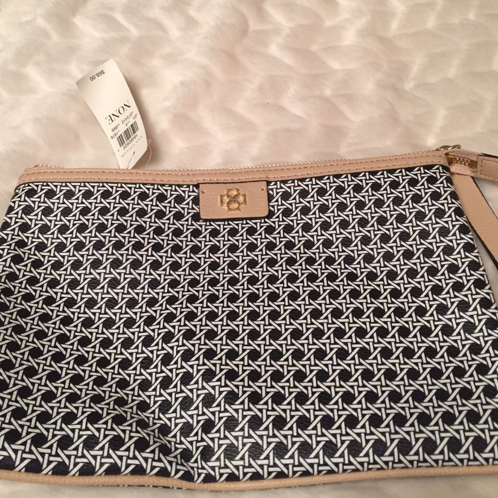 Ann Taylor clutch bag with handle