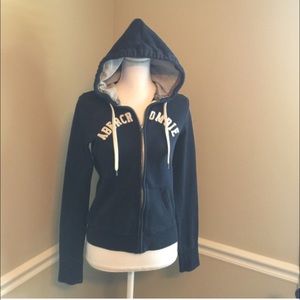 M, Abercrombie & Fitch, Navy, zip up hoodie