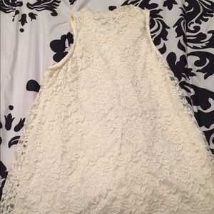 A lacey dress