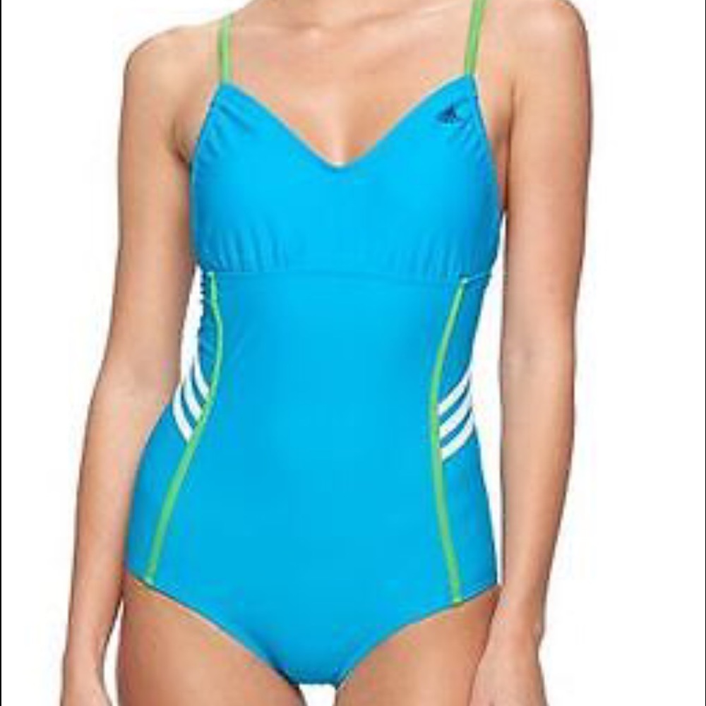 Adidas Classic Swimsuit 3-stripe accents on sides