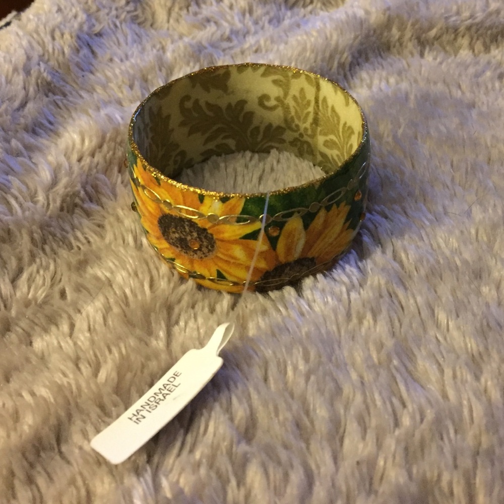 Sunflower bangle Iris Design