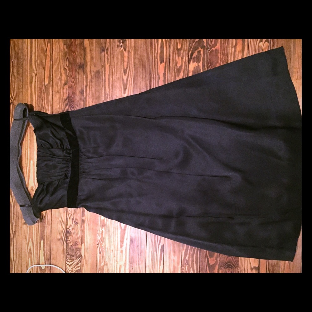 Black silk dress