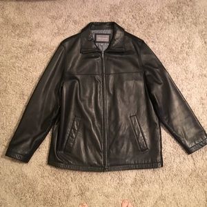 Men's XL Black Leather Jacket - Price Reduced!