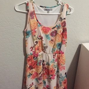 High-low floral dress